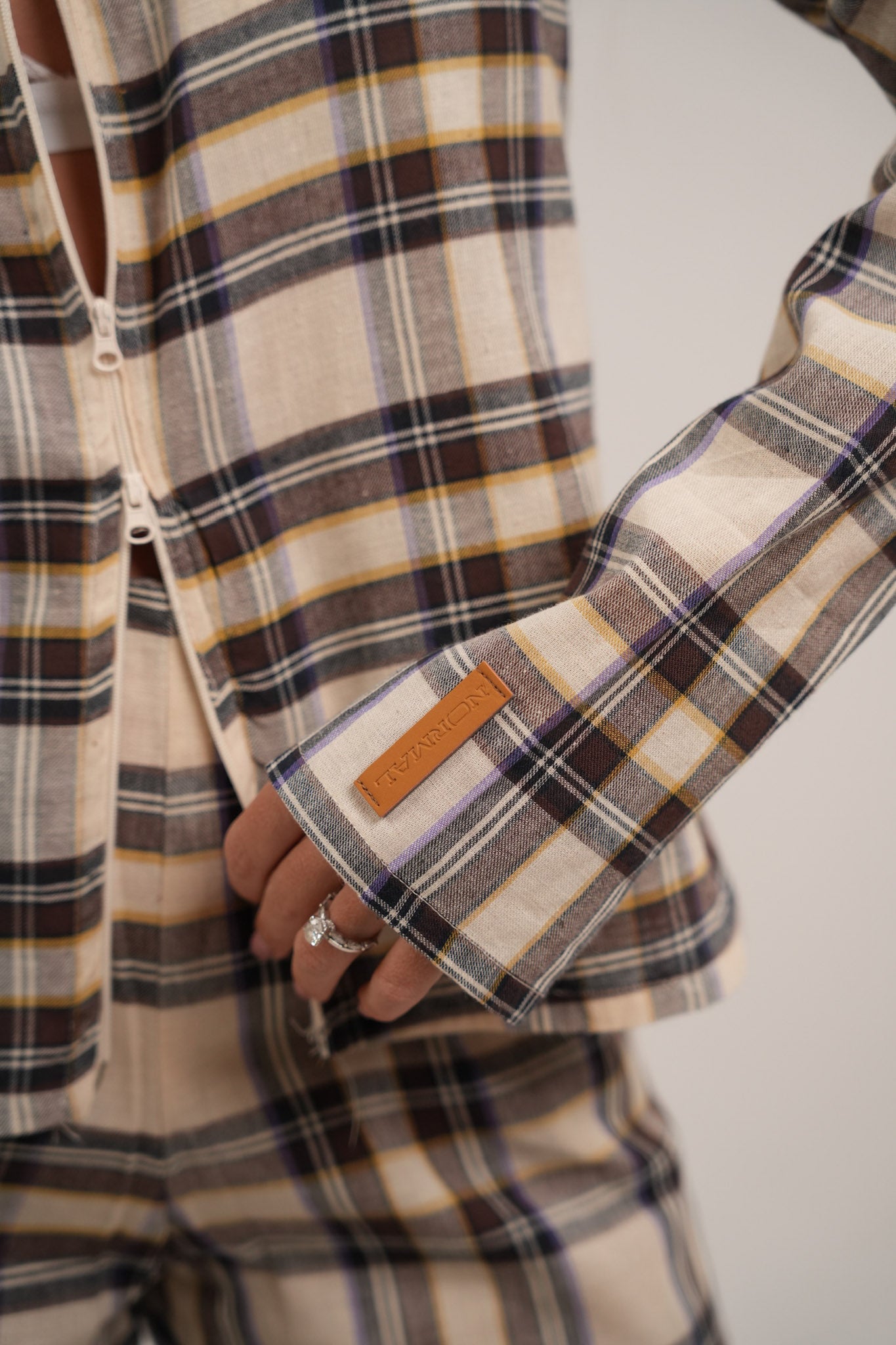 Sienna Cream Plaid