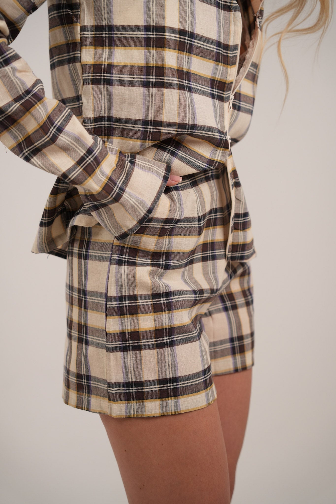 Sienna Cream Plaid